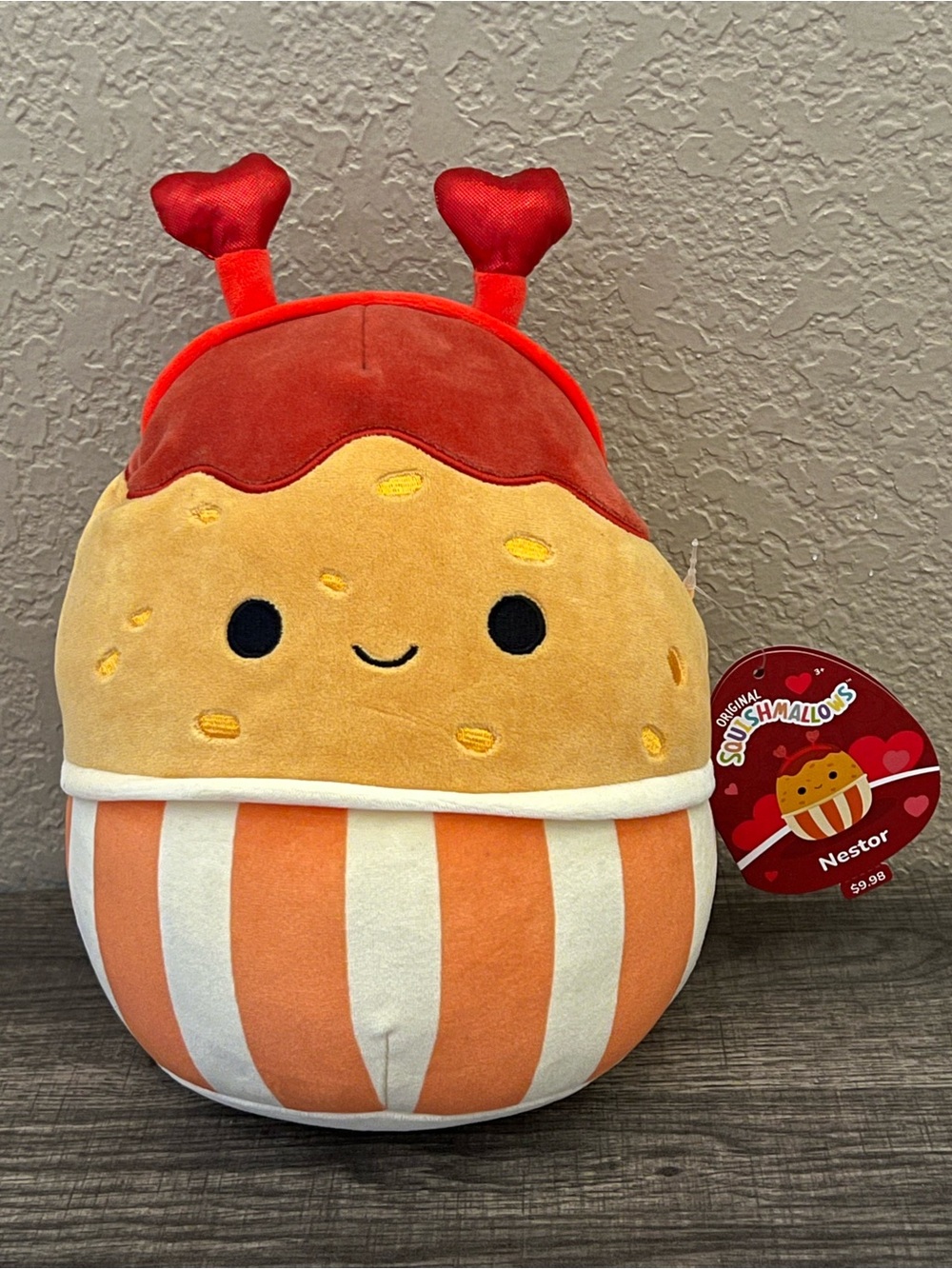 Squishmallows Valentines Day Nestor the Chicken Nugget 10 Inch Soft Plush New